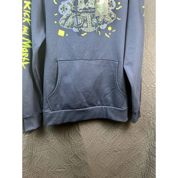 Cartoon Network Rick & Morty Spaceship Hoodie Spacecore Streetwear Fan SZ L:NWT - Picture 5 of 9
